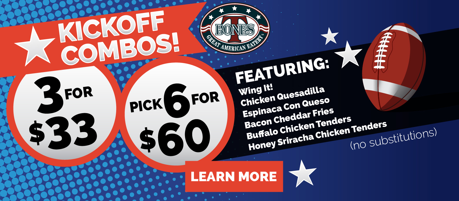 🏈 Kick Off Combos